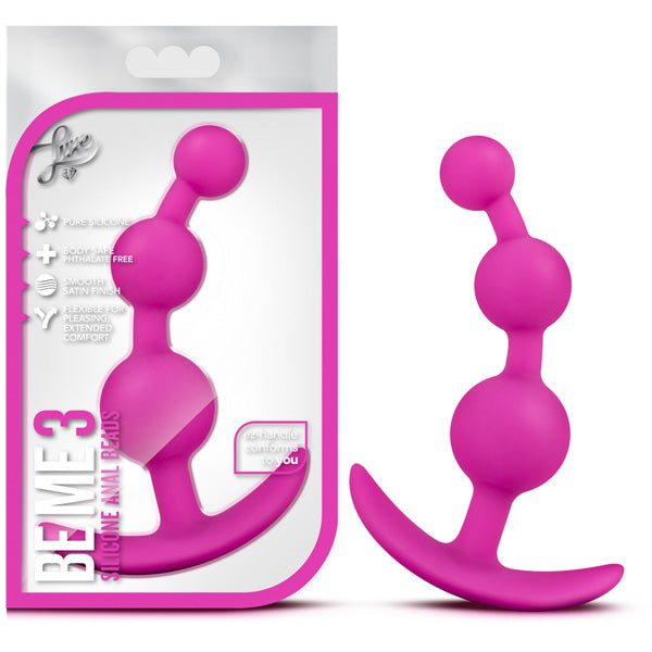 Luxe Be Me 3 Silicone Anal Beads